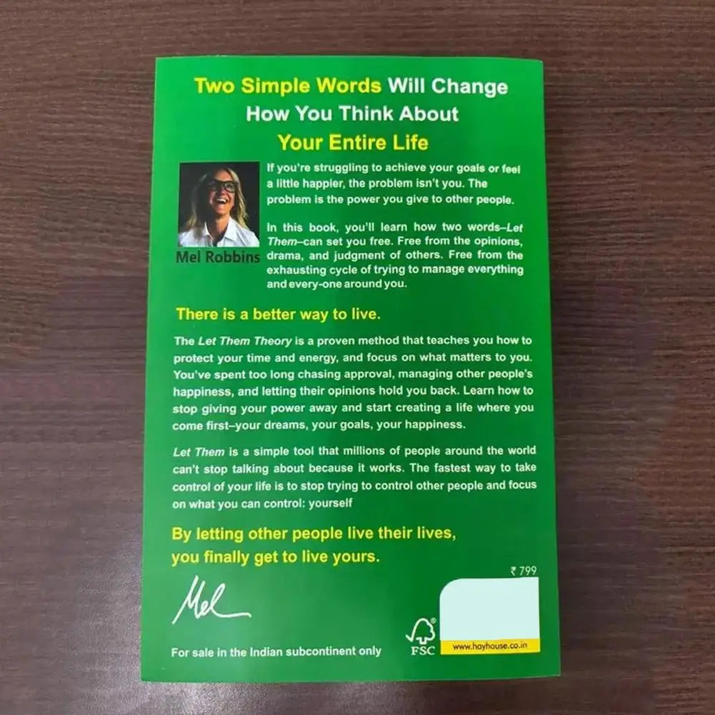 The Let Them Theory Inspirirational Book Praised By Millions Advice To Improve Life Quality US Stock Market Best-selling Book