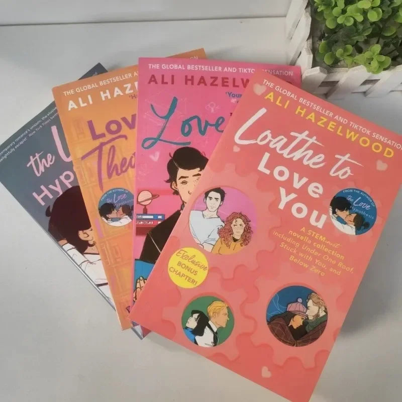 1 Book  By Ali Hazelwood The Love Hypothesis/Love on The Brain/Loathe to Love You /Love, Theoretically Novel English Book