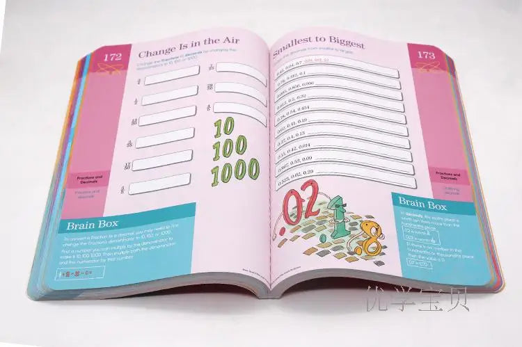 5Volumns/Set Grade 2-6 Brain Quest Workbook Children's Intelligence Development Exercise Book American Kindergarten Primary Kids