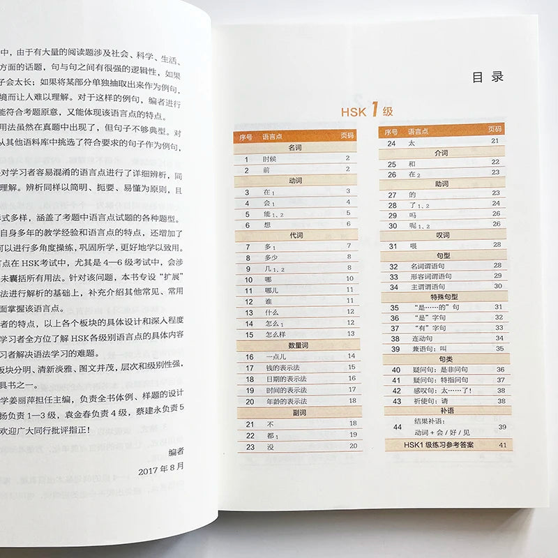 HSK Test Syllabus· HSK Language Points Analysis and Practice Chinese learning Book