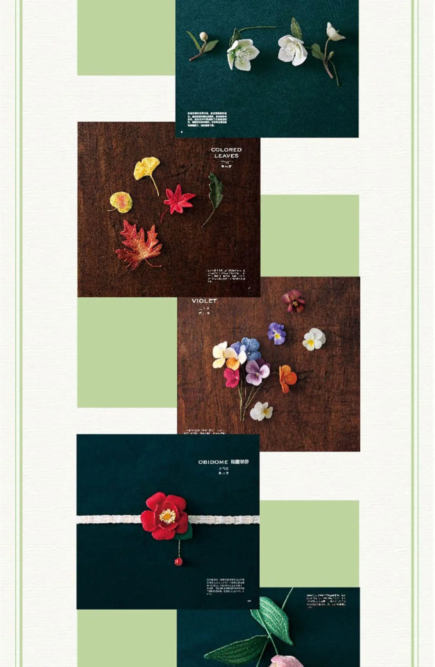 Secret Garden Earrings Brooches Necklace Embroidery Tutorial Book 3D Embroidery Handmade Jewelry Design Book Stitch Tutorials