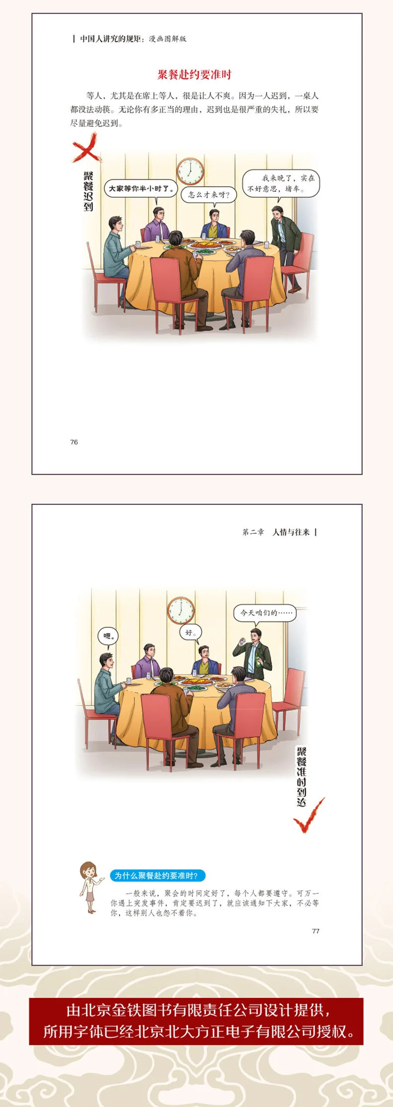 Chinese Rules Cartoon Illustration Style Family Education Etiquette Cultivation Chinese Social Etiquette Books