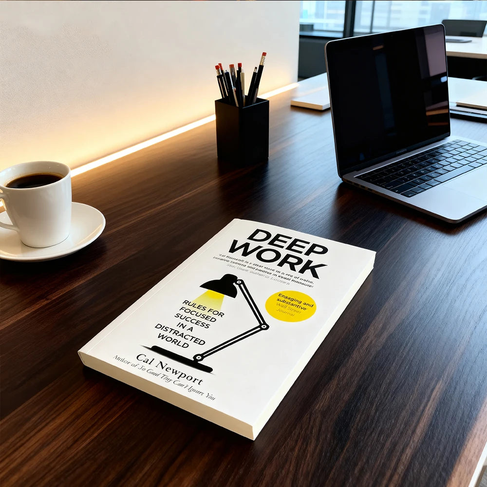 Cal Newport Deep Work Rules - Focus Success Guide for Leaders, 2025 Hardcover Motivation Book