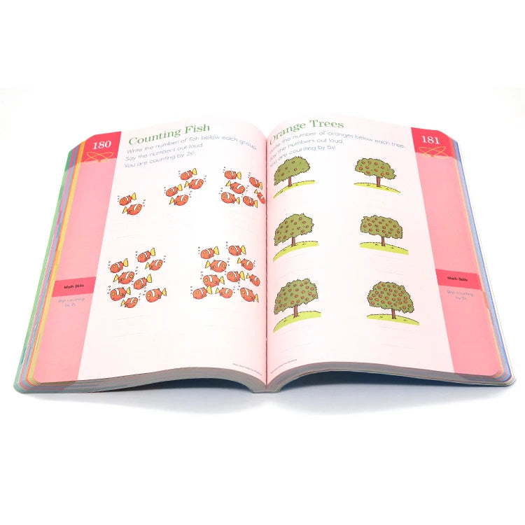 5Volumns/Set Grade 2-6 Brain Quest Workbook Children's Intelligence Development Exercise Book American Kindergarten Primary Kids