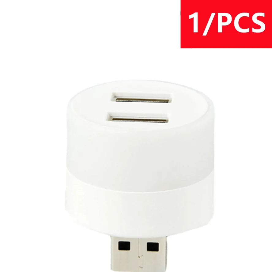 Muunnn USB Plug Lamp Small Night Light Computer Mobile Power Charging Mini Book Lamps LED Eye Protection Square Reading Light