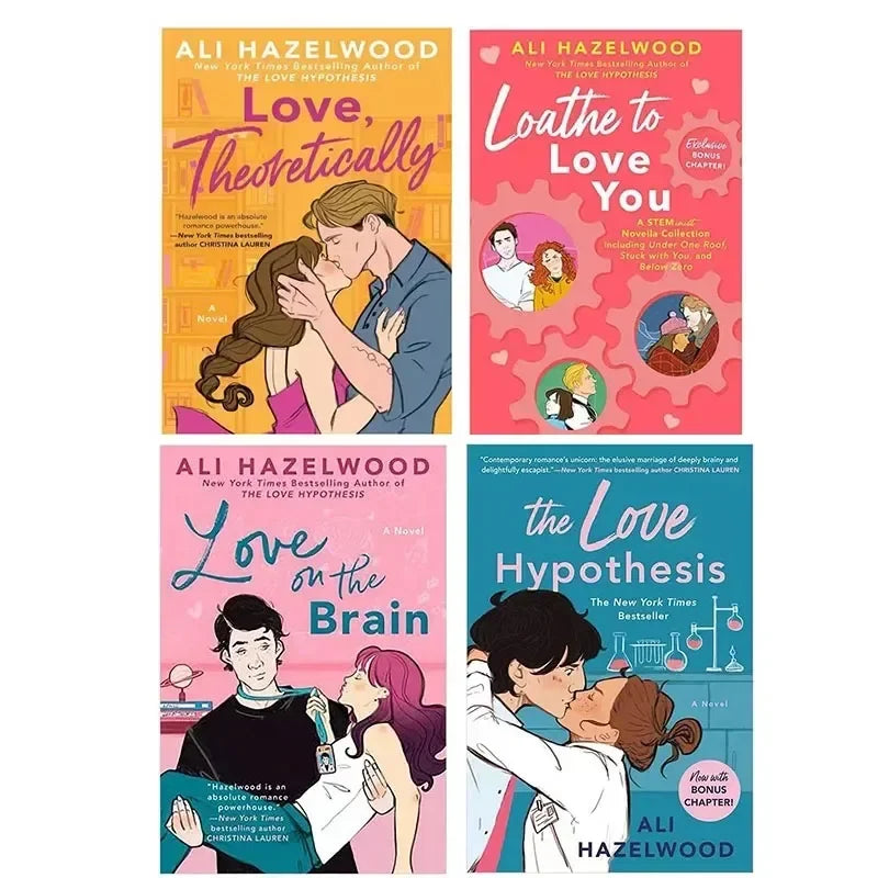 1 Book  By Ali Hazelwood The Love Hypothesis/Love on The Brain/Loathe to Love You /Love, Theoretically Novel English Book