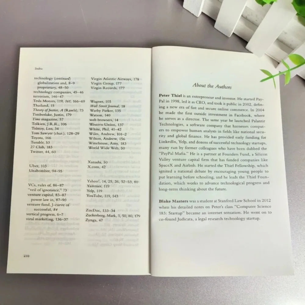 Zero To One By Peter Thiel with Blake Masters Notes on Startups How To Build The Future Encourage Books Livros