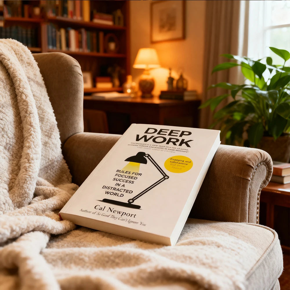 Cal Newport Deep Work Rules - Focus Success Guide for Leaders, 2025 Hardcover Motivation Book