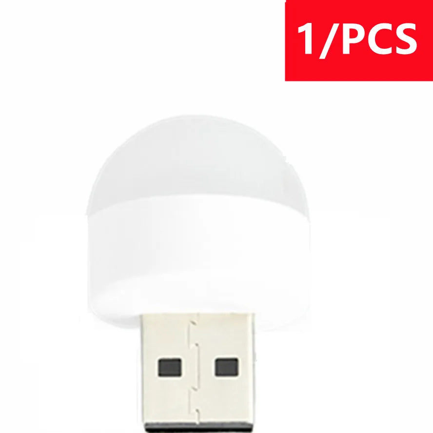 Muunnn USB Plug Lamp Small Night Light Computer Mobile Power Charging Mini Book Lamps LED Eye Protection Square Reading Light