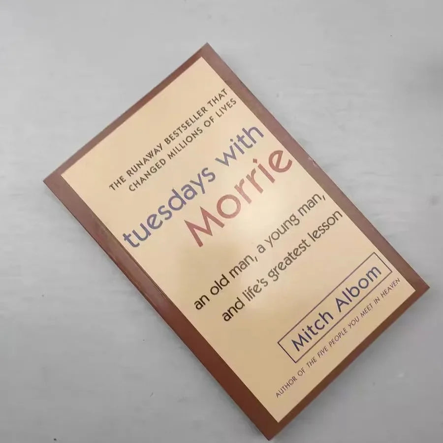 Tuesdays With Morrie Life's Greatest Lesson Book by Mitch Albom The Meaning of Life Adult English Reading Books