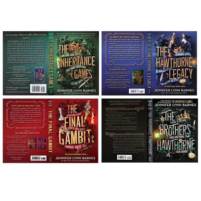 1 book the Inheritance Games vol.1/2/3/4 English Novel book
