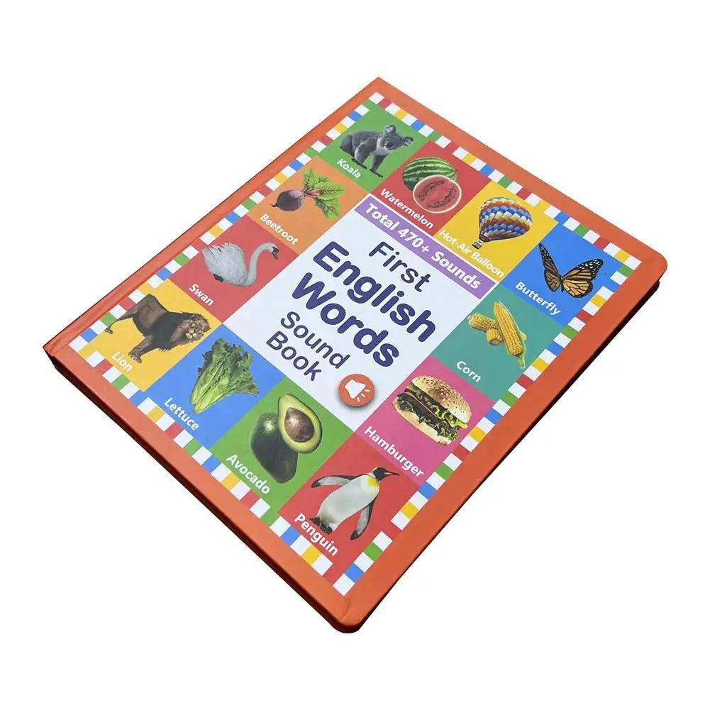 0-6 Year Old Vocabulary Reading Points English Version With Sound Early Childhood Natural English Enlightenment Speech Book