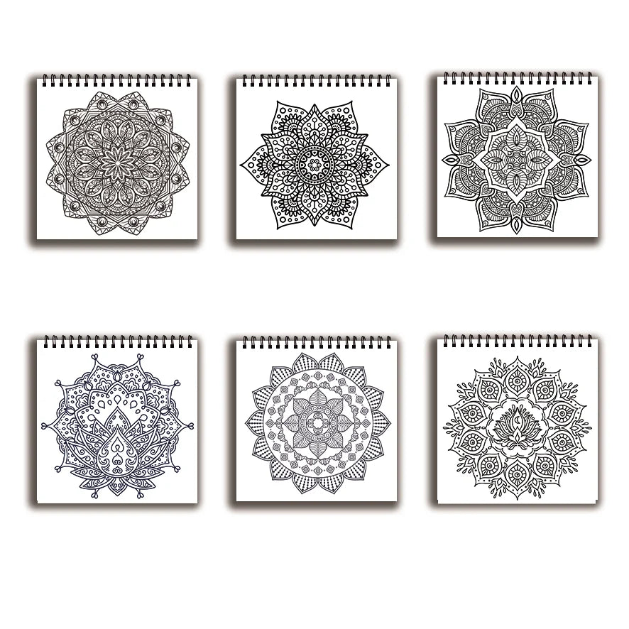 Mysterious Flower Coloring Book - 8.27 x 8.27 inches 32 pages coloring book - Ideal gift for family or friends