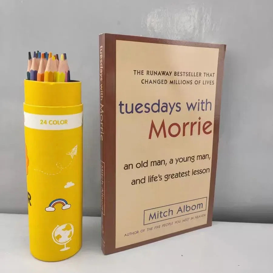 Tuesdays With Morrie Life's Greatest Lesson Book by Mitch Albom The Meaning of Life Adult English Reading Books