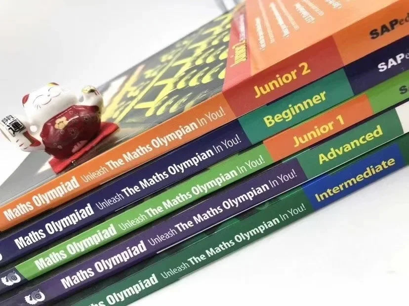 5 Books/set SAP Maths Olympiad Primary School Mathematical Thinking Training Exercise   Math Questions English Book