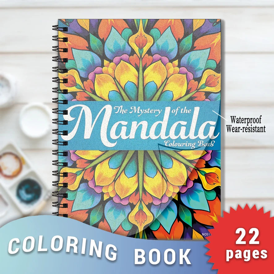 "The Mystery of the Mandala" Coloring Book - 8.3 x 11.2 inches, 22 Pages | Great for Gifting & Relaxation