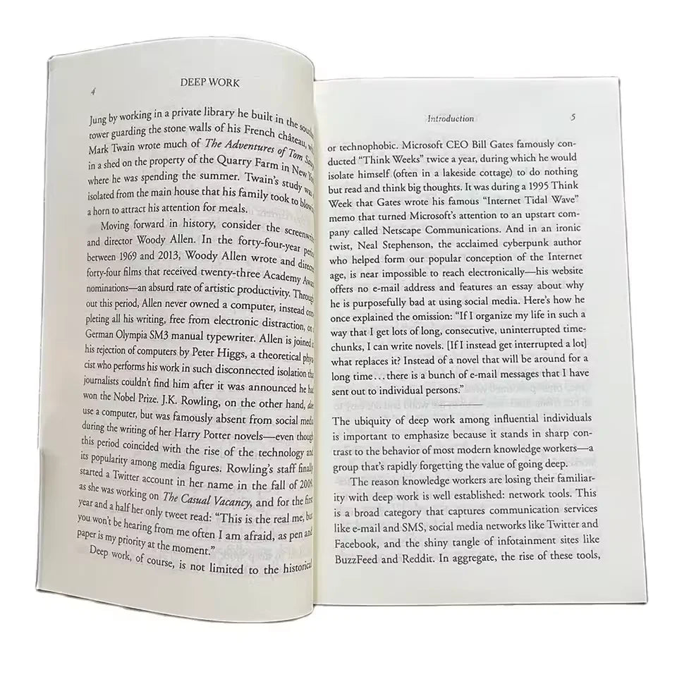 Cal Newport Deep Work Rules - Focus Success Guide for Leaders, 2025 Hardcover Motivation Book