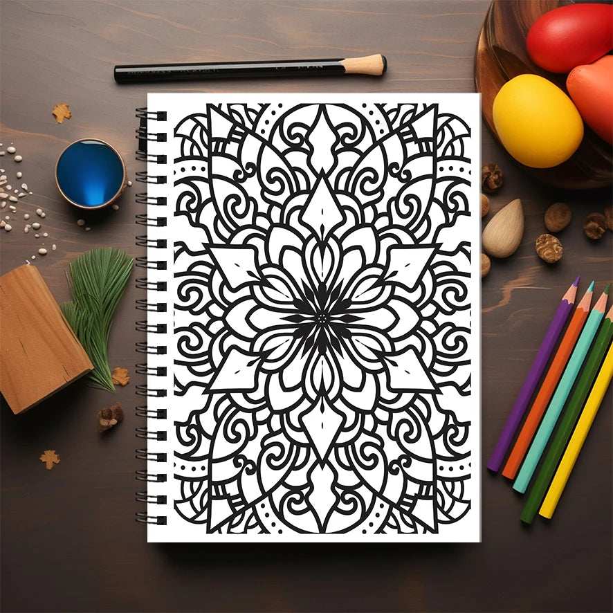 "The Mystery of the Mandala" Coloring Book - 8.3 x 11.2 inches, 22 Pages | Great for Gifting & Relaxation