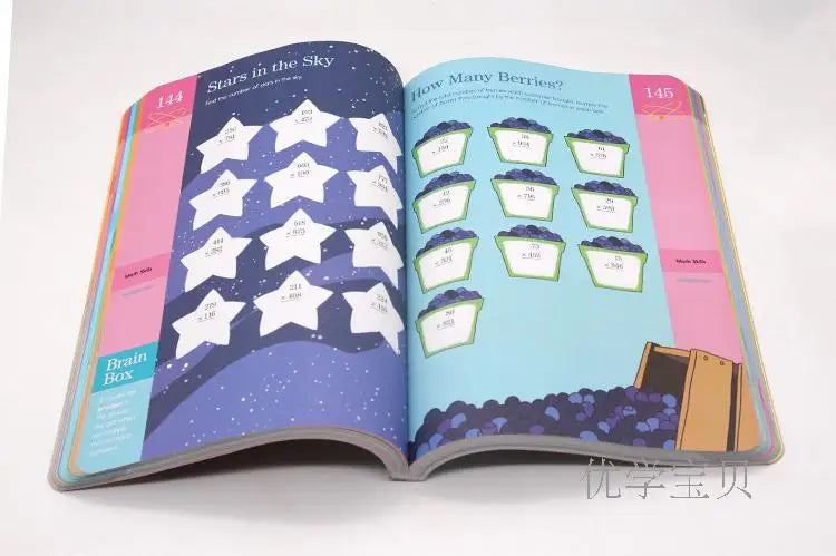 5Volumns/Set Grade 2-6 Brain Quest Workbook Children's Intelligence Development Exercise Book American Kindergarten Primary Kids