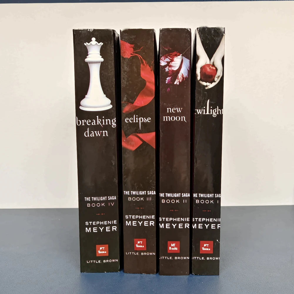 The Twilight Saga 1-2-3-4 English Novel book twilight new moon eclipse breaking dawn 1pc book