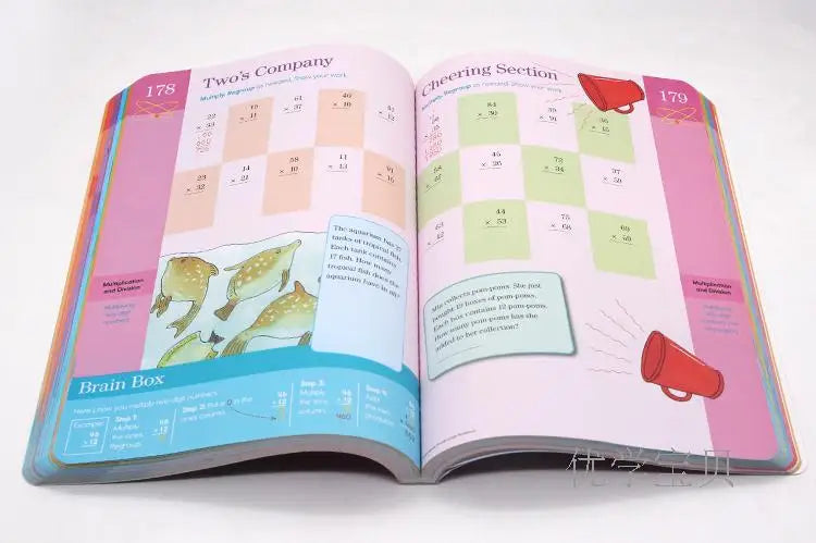 5Volumns/Set Grade 2-6 Brain Quest Workbook Children's Intelligence Development Exercise Book American Kindergarten Primary Kids