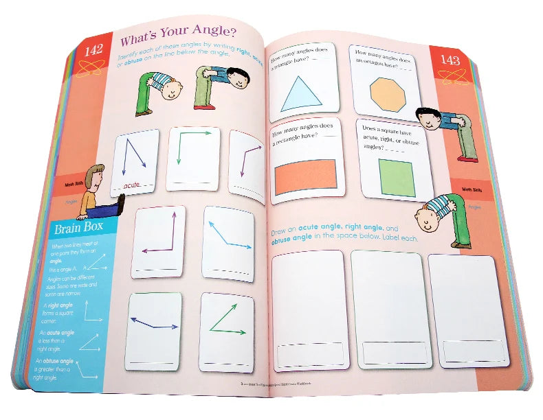 5Volumns/Set Grade 2-6 Brain Quest Workbook Children's Intelligence Development Exercise Book American Kindergarten Primary Kids