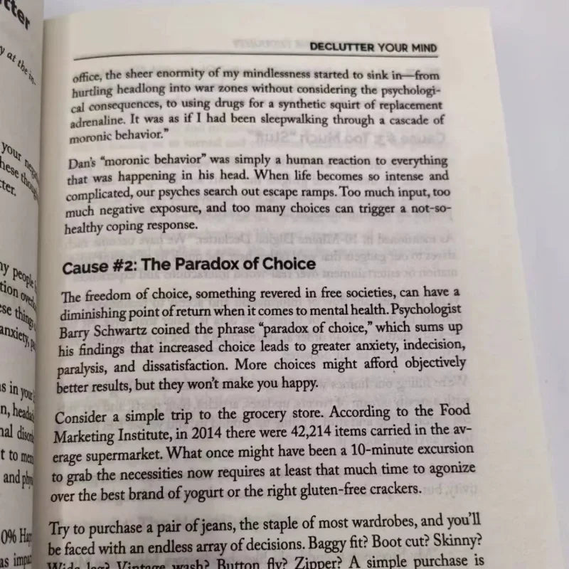 Declutter Your Mind How to Stop Worrying, Relieve Anxiety and Eliminate Negative Thinking Book Paperback