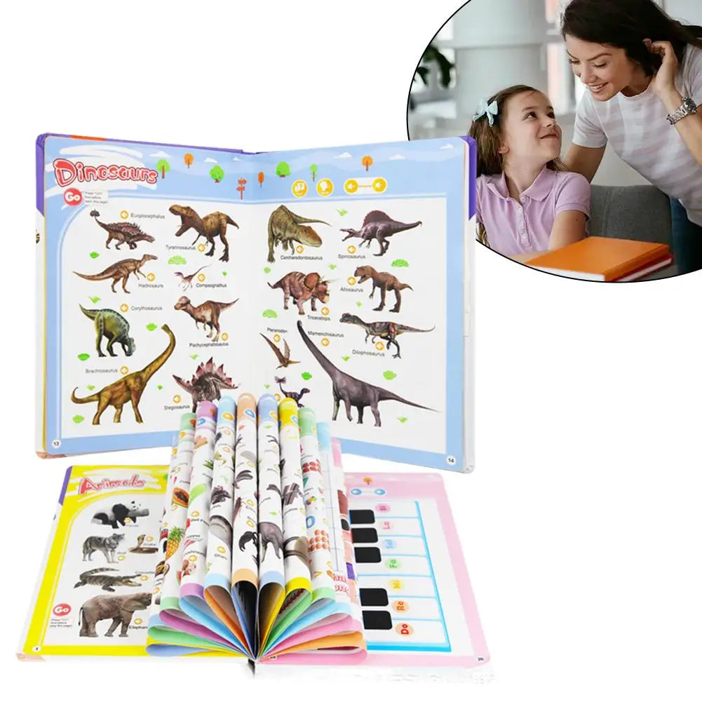 0-6 Year Old Vocabulary Reading Points English Version With Sound Early Childhood Natural English Enlightenment Speech Book