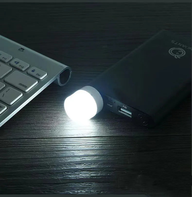 Muunnn USB Plug Lamp Small Night Light Computer Mobile Power Charging Mini Book Lamps LED Eye Protection Square Reading Light