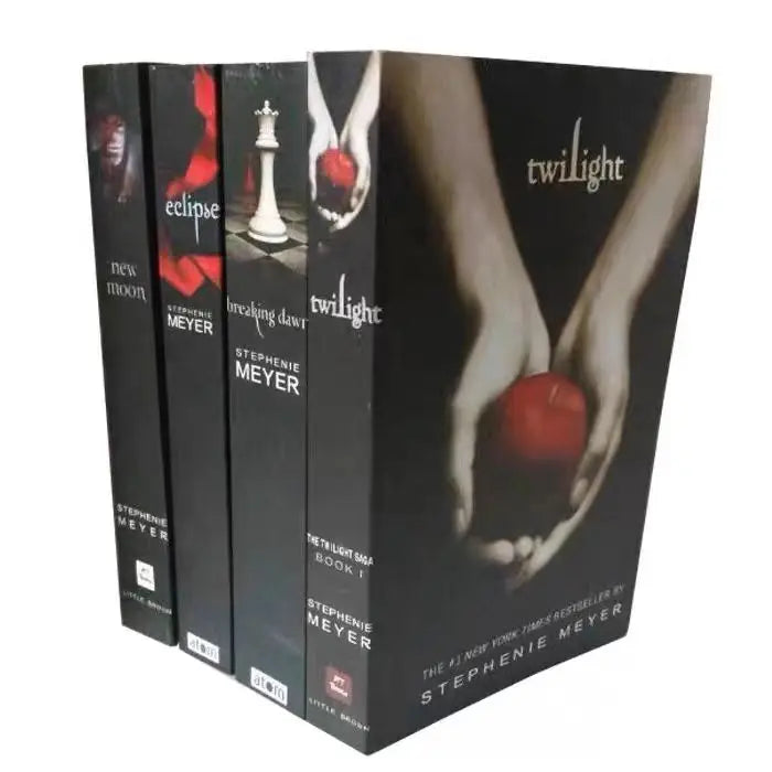 The Twilight Saga 1-2-3-4 English Novel book twilight new moon eclipse breaking dawn 1pc book