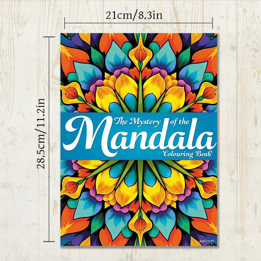 "The Mystery of the Mandala" Coloring Book - 8.3 x 11.2 inches, 22 Pages | Great for Gifting & Relaxation