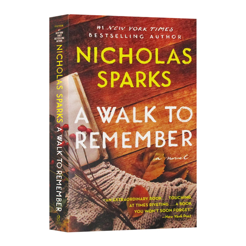 A Walk to Remember Nicholas Sparks, Teen English in books story, Romance novels 9781538764701