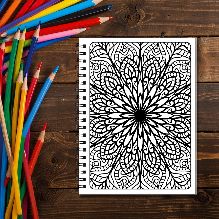 "The Mystery of the Mandala" Coloring Book - 8.3 x 11.2 inches, 22 Pages | Great for Gifting & Relaxation