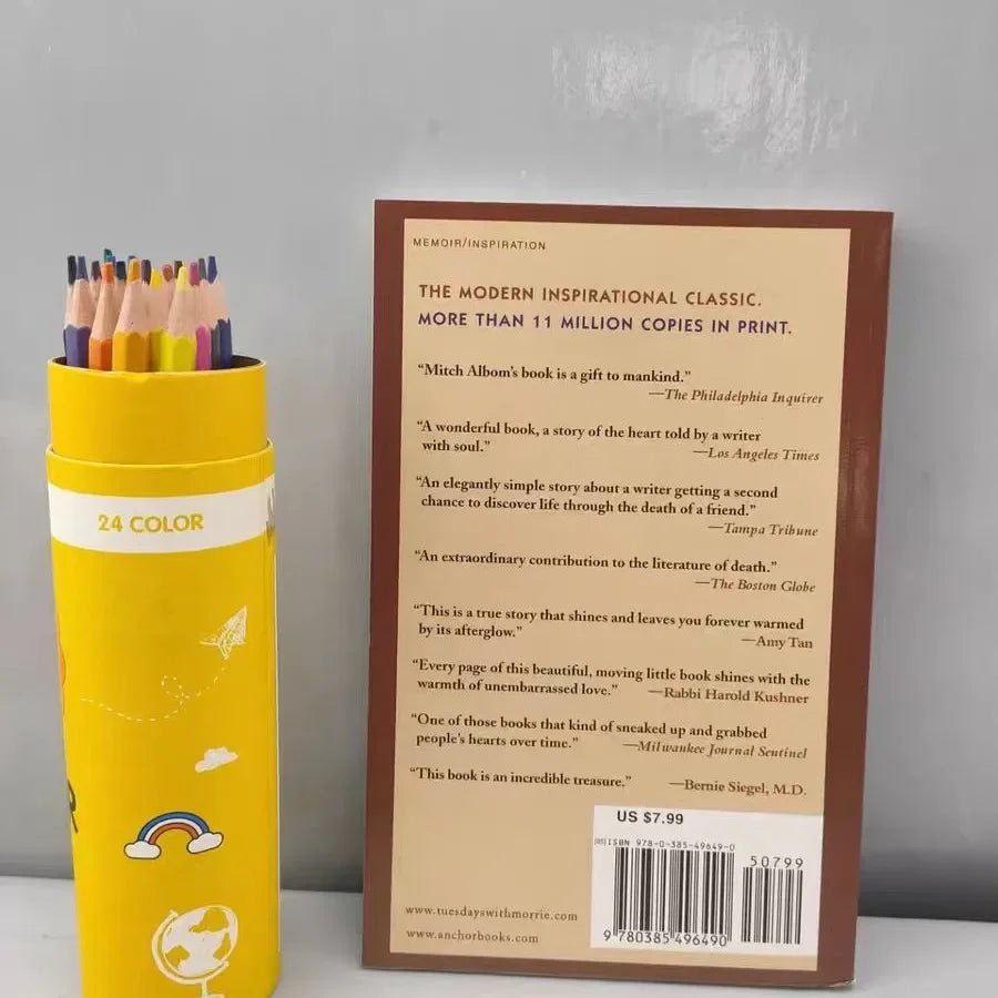 Tuesdays With Morrie Life's Greatest Lesson Book by Mitch Albom The Meaning of Life Adult English Reading Books