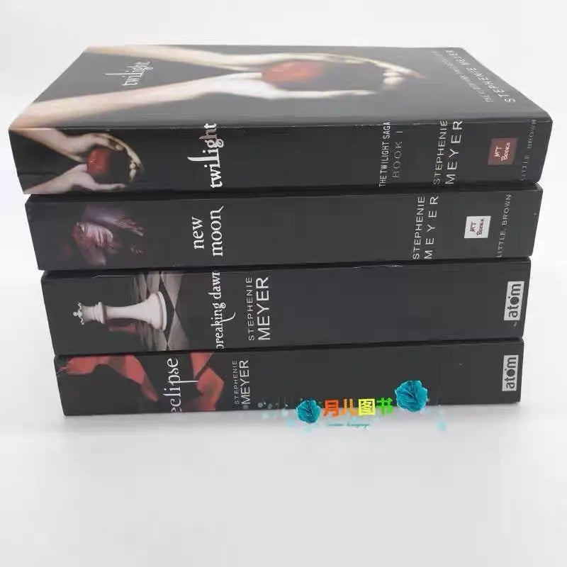 The Twilight Saga 1-2-3-4 English Novel book twilight new moon eclipse breaking dawn 1pc book