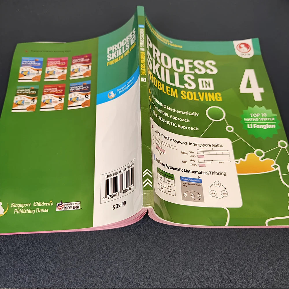 1pc SAP Singapore Mathematical Modeling book Elementary School Grades  4/5/6 Challenge Application Learning Books Textbook AEIS