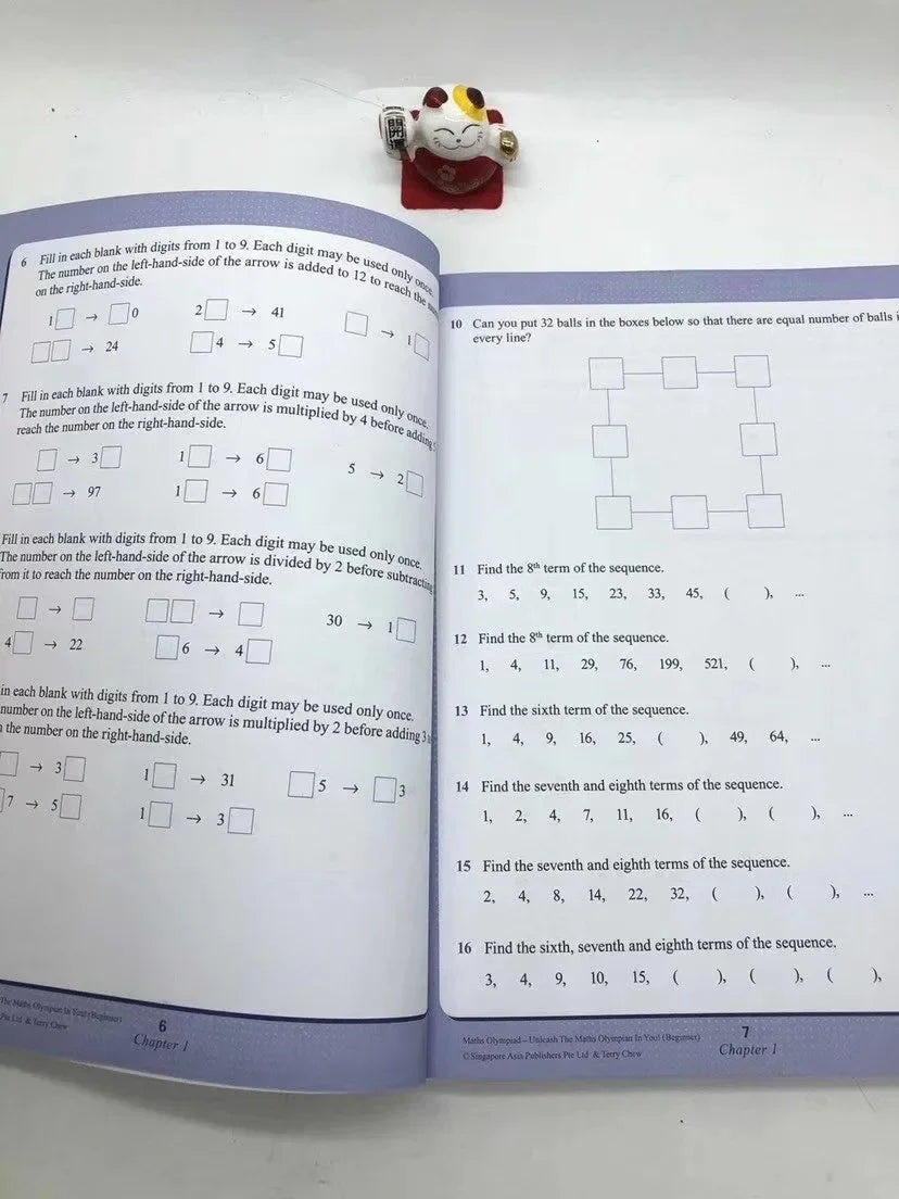 5 Books/set SAP Maths Olympiad Primary School Mathematical Thinking Training Exercise   Math Questions English Book