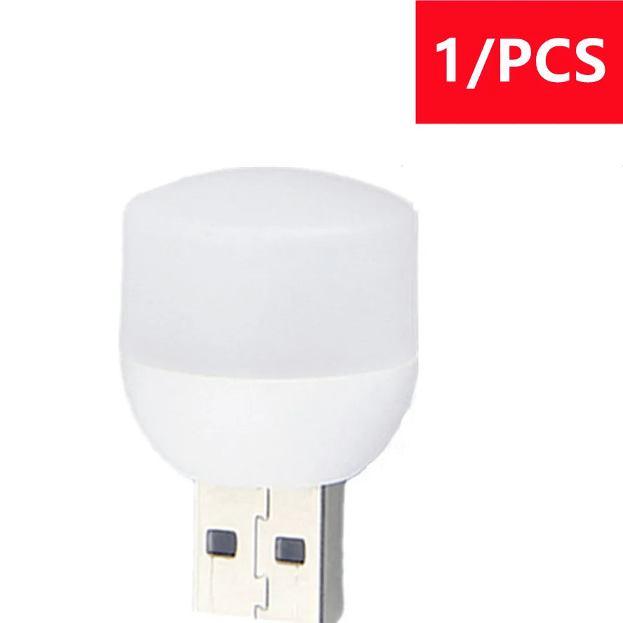 Muunnn USB Plug Lamp Small Night Light Computer Mobile Power Charging Mini Book Lamps LED Eye Protection Square Reading Light