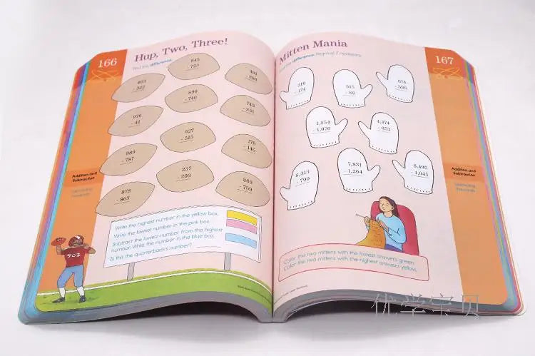 5Volumns/Set Grade 2-6 Brain Quest Workbook Children's Intelligence Development Exercise Book American Kindergarten Primary Kids