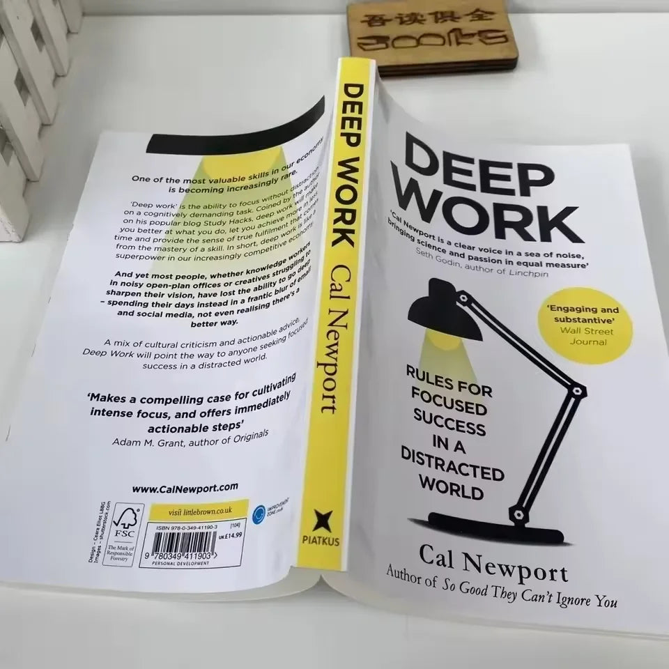 Cal Newport Deep Work Rules - Focus Success Guide for Leaders, 2025 Hardcover Motivation Book