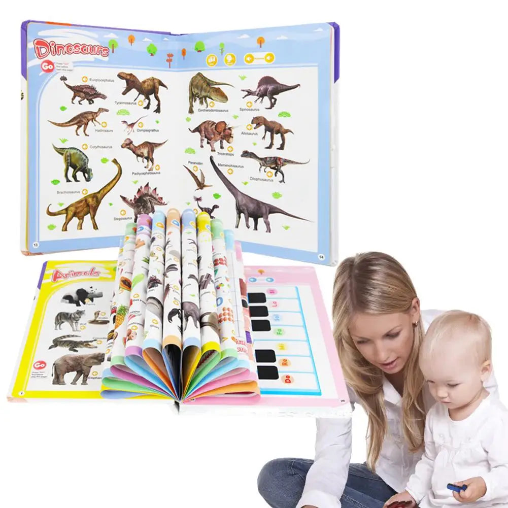 0-6 Year Old Vocabulary Reading Points English Version With Sound Early Childhood Natural English Enlightenment Speech Book